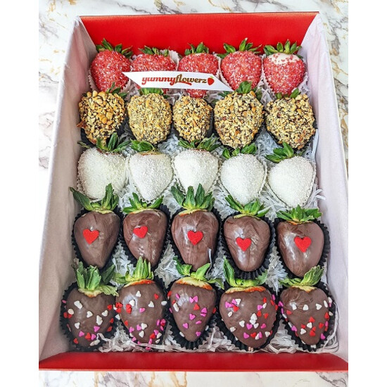 Piano Flower Box | Chocolate Covered Strawberries